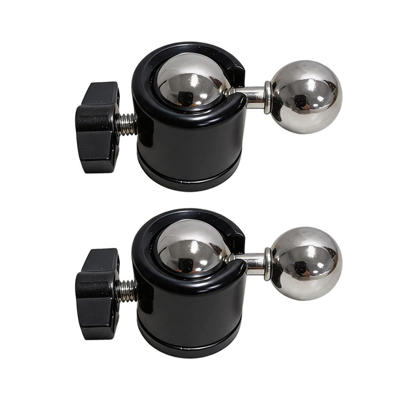 2 Pack Universally 1/4 Inch Swivels Ball Head Tripod Mount, 360° Rotatable 17mm Ball Base Adapter for Monopod, Camcorder & Light Stand Camera Mounting 1/4in