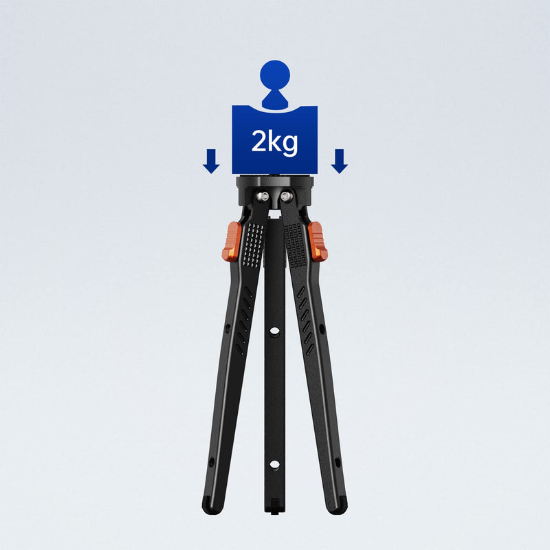 Mini Camera Tripod with 1/4" Screw, Desktop Tabletop Tripod Stand Fit for Gopro Hero/Osmo Mobile/Gimbal Handle Grip Stabilizer/Crane 2/Smooth 4 and All Cameras Black