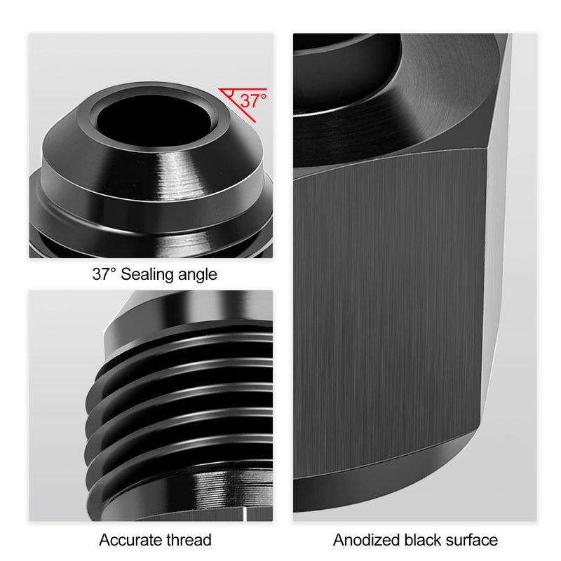 SUPERFASTRACING -8 AN Female -6 AN Male AN Flare Fitting Reducer Adapter 8AN to 6AN 8 AN Female 6 AN Male