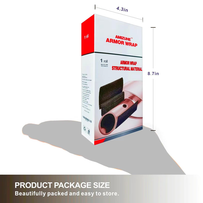 Fiberglass Repair Kit Automotive Exhaust Pipe Repair Wrap 4" X 15ft (1 Roll)