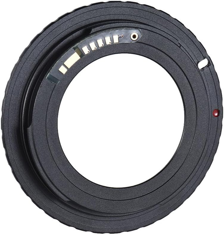 M42-EOS Lens Mount Adapter Ring with 9th Gen AF Confirm Chip, M42 42mm Screw Mount Lens to EF/EF-S Mount Camera for Canon EOS 5D Mark III/II, 5D3, 5D2 6D, 7D, 60D, 70D, 77D DSLR Cameras