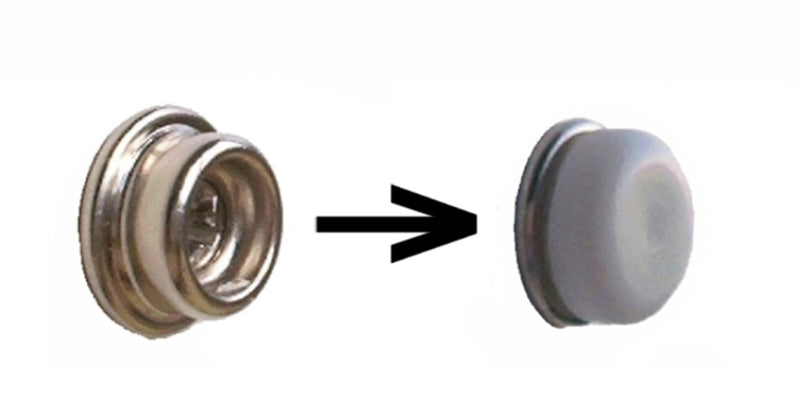 50 Universal White Sailboat or Boat Snap Stud Cover Appearance Caps