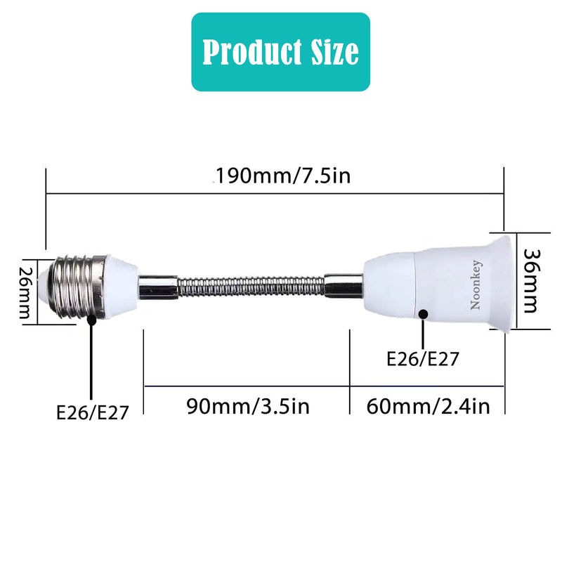 2K Home Security Camera & 7.5 Inch Socket Extender