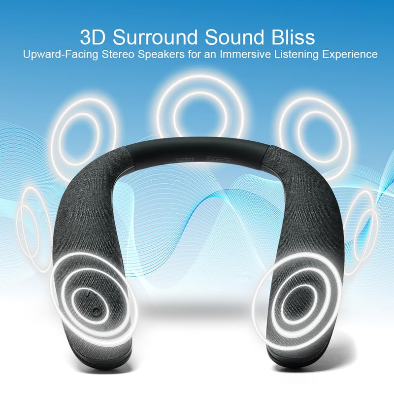 HomeSpot Wireless Neckband Speaker with Bluetooth Transmitter Set for TV and Low Latency Gaming Boomerang