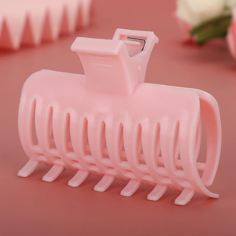 15Pcs/Set Curler Clip Hair Roller Fixing Clamp For Thin Hair, Hair Claws Clips For Hair, Matte Claw Clips, Neutral Hair Clips