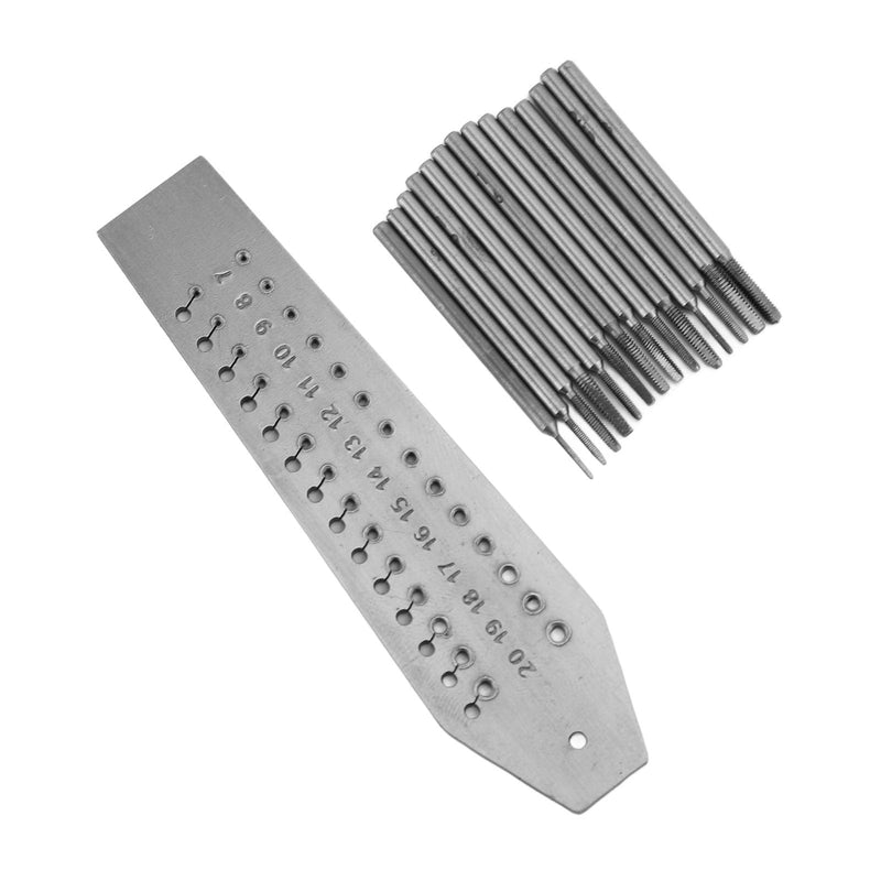 14pcs Tap and Die Set Jewellers Miniature Thread Tool Kit for Jewelry Making Watch Repair