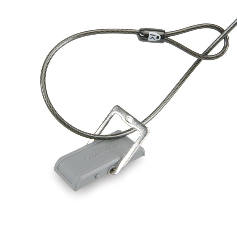 Kensington Cable Lock for HP Laptops, Lenovo, Asus, Acer & Other Devices - New Smaller & Stronger Pivoting Lock Head (K65035AM) & Desk Mount Anchor Accessory for Cable Locks (K64613WW)