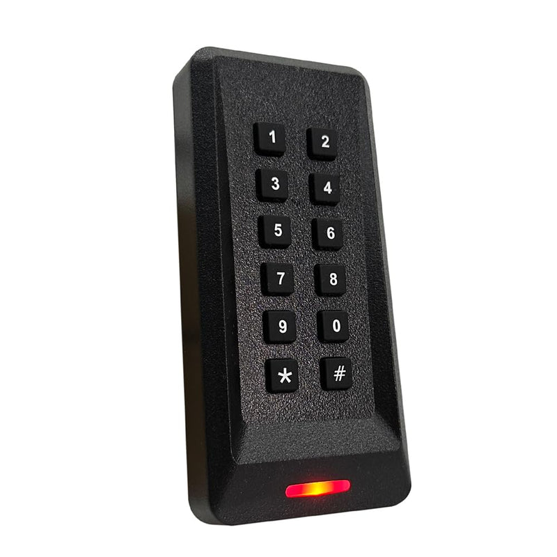 RFID Card Fob Door Access Control Keypad Reader 125KHz Wiegand 26/34 Bit Black Color Slim Keypad