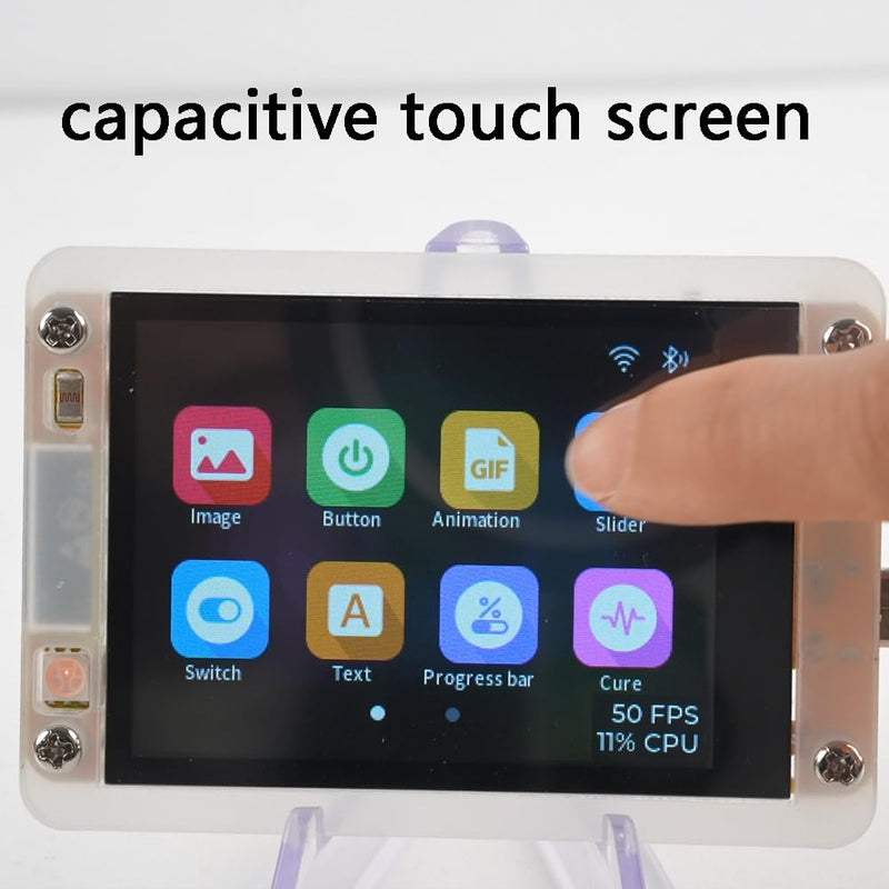 2.8" inch ESP32 Display JC2432W328C Capacitive Touch Screen 240x320 TFT LCD Module ESP-32 Development Board ST7789 + Acrylic Case Transparent, not ESP32-2432S028R