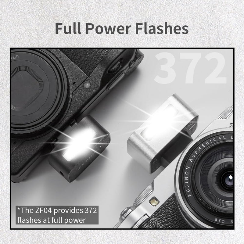 ZF08 Mini Camera Flash Speedlite- On Camera Flash GN16, 5 Power Levels, CCT 6500k ±200k with Universal Hot Shoe Mount ＜3s Fast Recycling for Sony/Canon/Nikon/Panasonic/Olympus(Black,ZF08) ZF08 Black