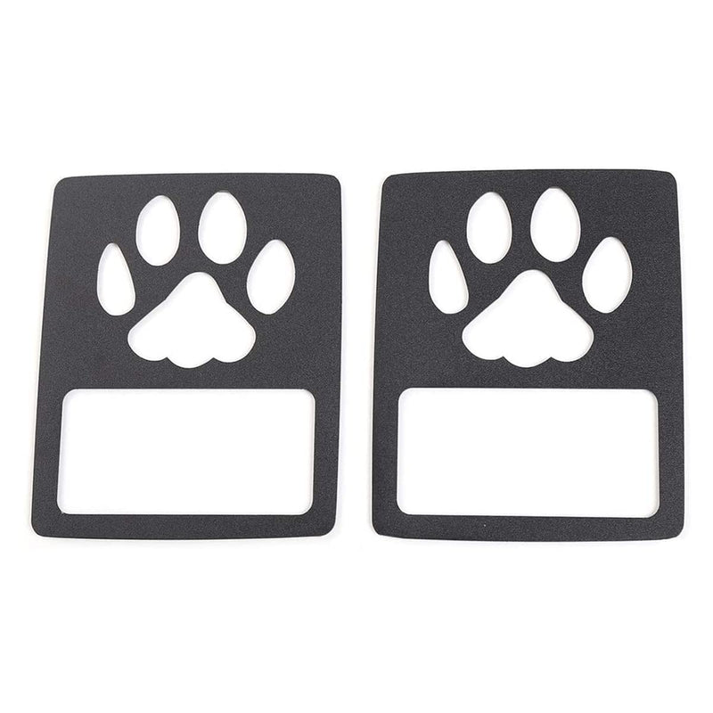  [AUSTRALIA] - POETRYXIAO Tail Light Cover Guard with Paw Print Style (Halogen Tail Light) for Jeep Wrangler 2018-2023 JL Sport/Sports(Paw Print) JL(Dog Paw)