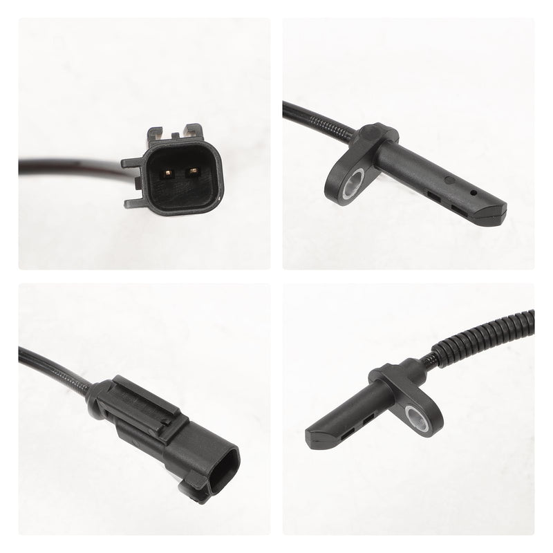 4Pcs ABS Wheel Speed Sensor Compatible with Traverse 2009-2017, Enclave 2008-2017, Acadia 2007-2016, Saturn Outlook 2007-2010, Front Rear Left and Right ABS Sensor, 22739727, 22739728
