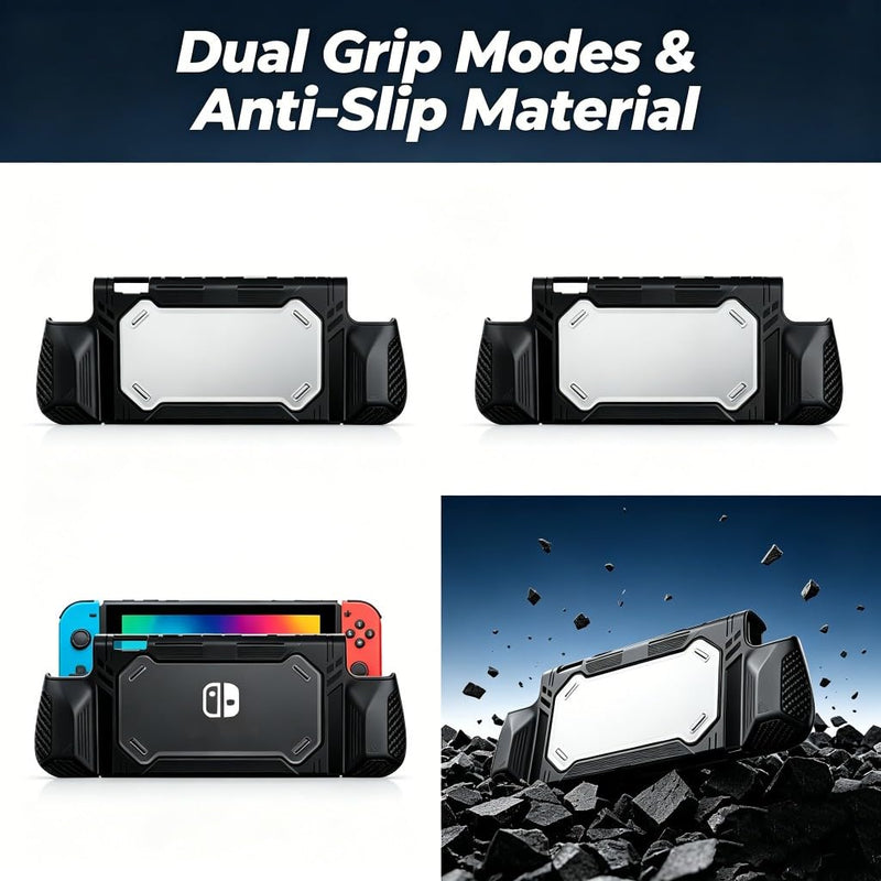 Slim Shockproof Shell Fit Blade & PlayVital Switch Handheld Devices, Portable Dock-Accessible Guard