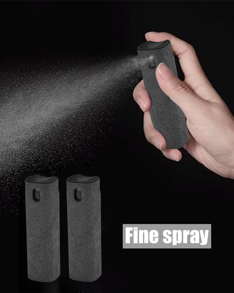 Screen Cleaner Spray and Wipe Touch Screen Cleaner Cleaner iPad Cleaner for iPhone Computer Laptop Tablet MacBook Tesla Display Cell Phone Eyeglasses（Grey） Grey