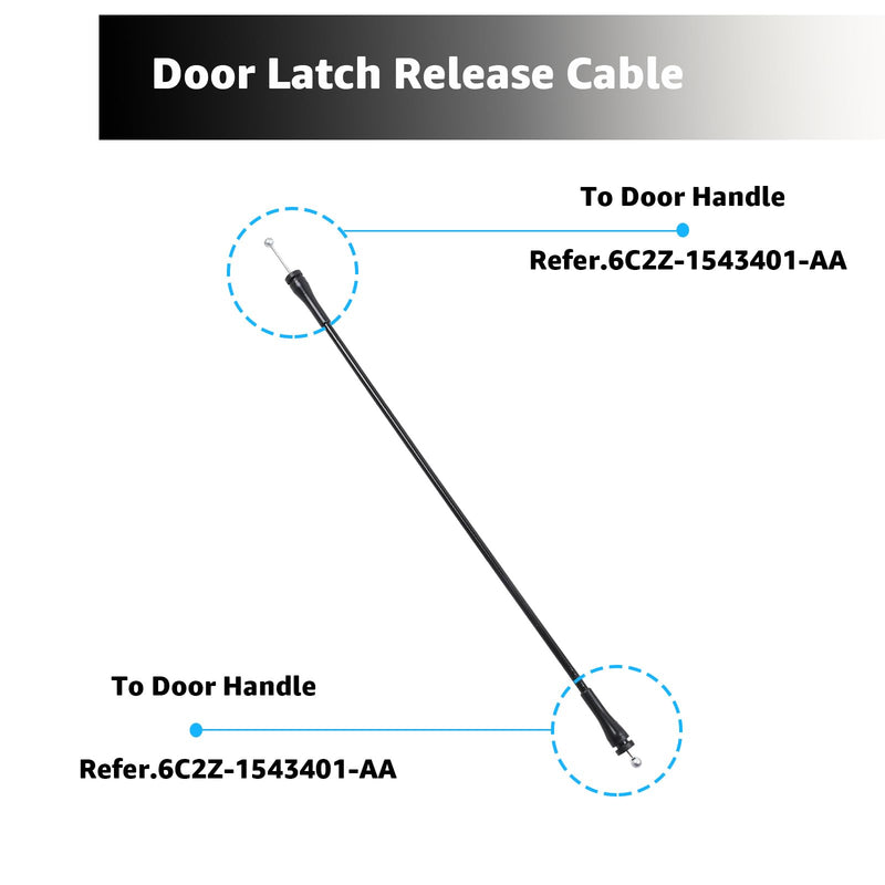 2 Packs of Aftermarket Tailgate Cable for 1997-2002 Expedition Replaces F2UZ-15264A65-B F2UZ15264A65B Rear Door Latch Cable