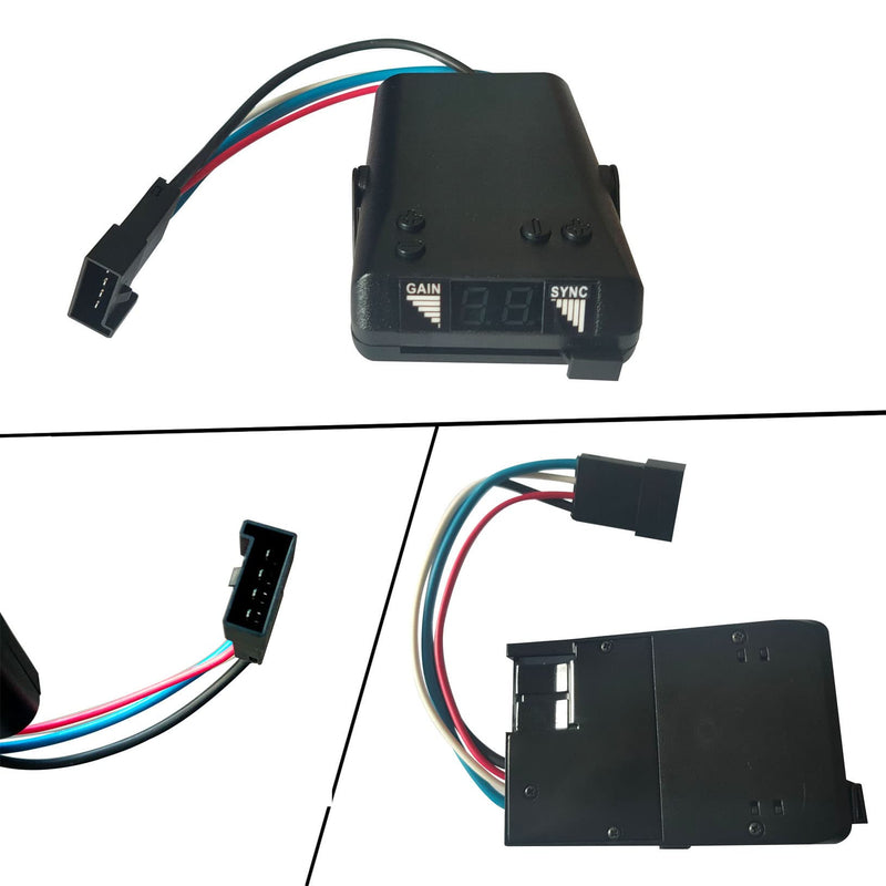 Trailer Brake Controller, Time-Delay Brake Controller for 1-4 Axles, Digital Brake Controller, Easily Control Trailers with 1-4 Axles, for Light-Duty and Occasional Towing