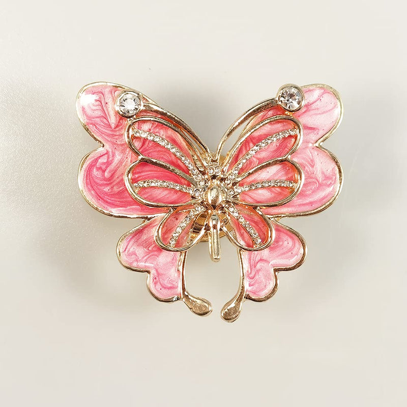 brandname Beyoo Decorative Metal Butterfly Shape Knob Door Handle Cabinet Drawer Cupboard Pull Dresser Single Hole Knobs Handles for Kitchen Furniture Cabinet Wardrobe Cupboard (6) Pink,Gold 6