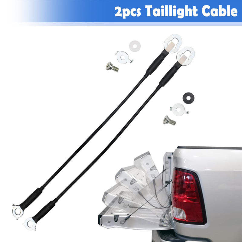 Tailgate Cable Strap with Bolt Compatible with Toyota Tundra 2007-2021 Tail Gate Support Cable Straps Replaces 65770-0C060 65770-0C070 Rear Tailgate Driver and Passenger Side