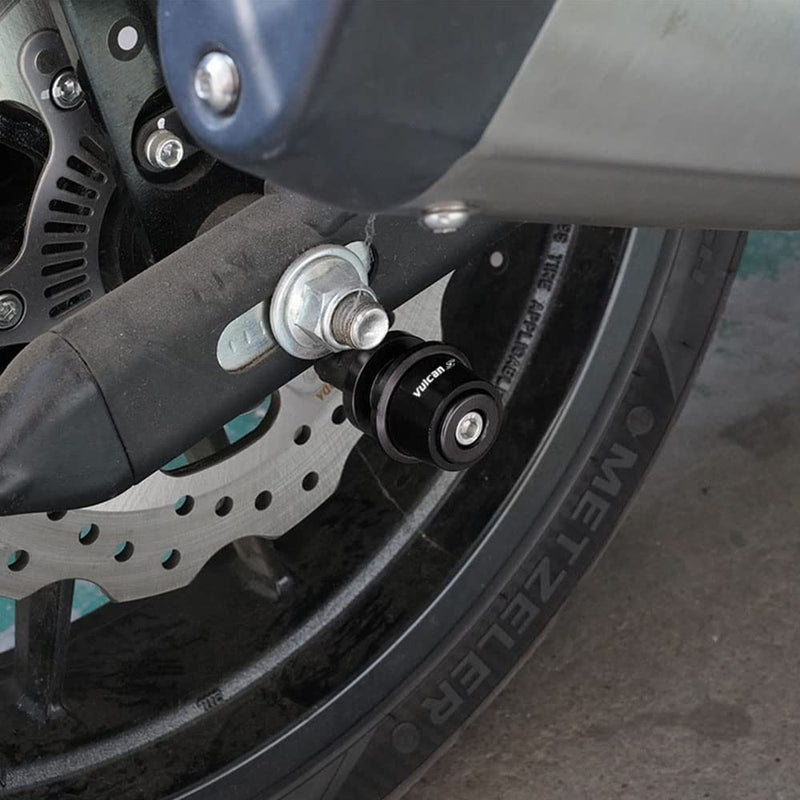 Motorcycle Accessories Aluminum Swing arm Spools Slider Stand Screw Fits For KAWASAKI Vulcan S 650 2015-2024 2025 (Black) Black