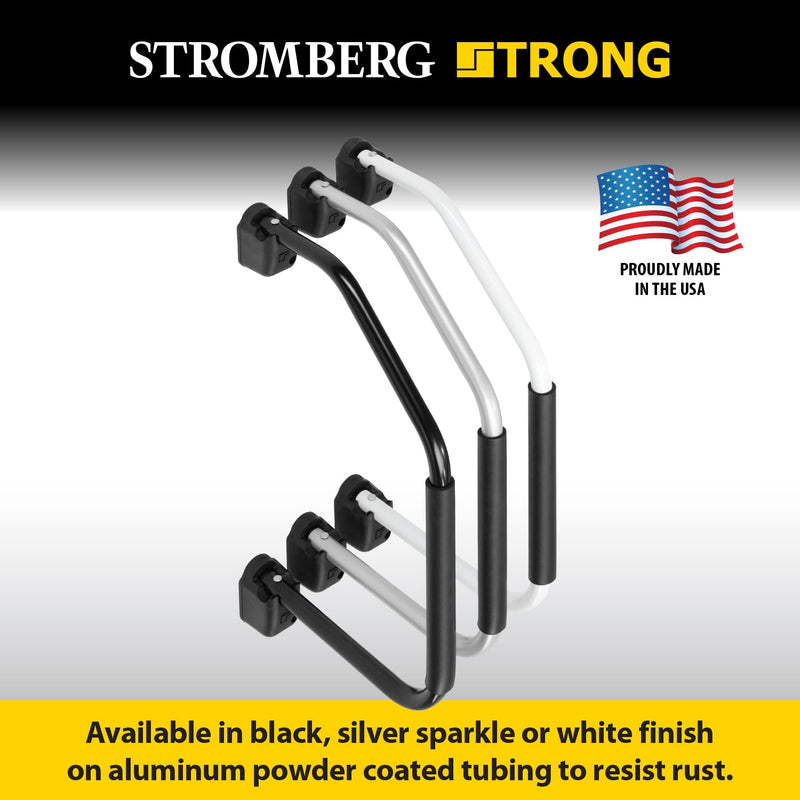 Stromberg Carlson AM-800 Lend A Hand Assist Rail - RVs & Trailers Wall Mount Handrail, RV Door Handle, Ideal for RVs & Trailers, Camper Entry Door Handle, Black Finish, 27" Long x 15.5" Depth