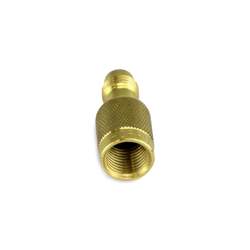 HCPRO R410A Straight Adapter | 1/4" SAE Male × 5/16" (1/2"-20 UNF) Female | HVAC Refrigerant Coupler Fitting | Mini Split AC Charging Tool | Air Conditioner Service Connector