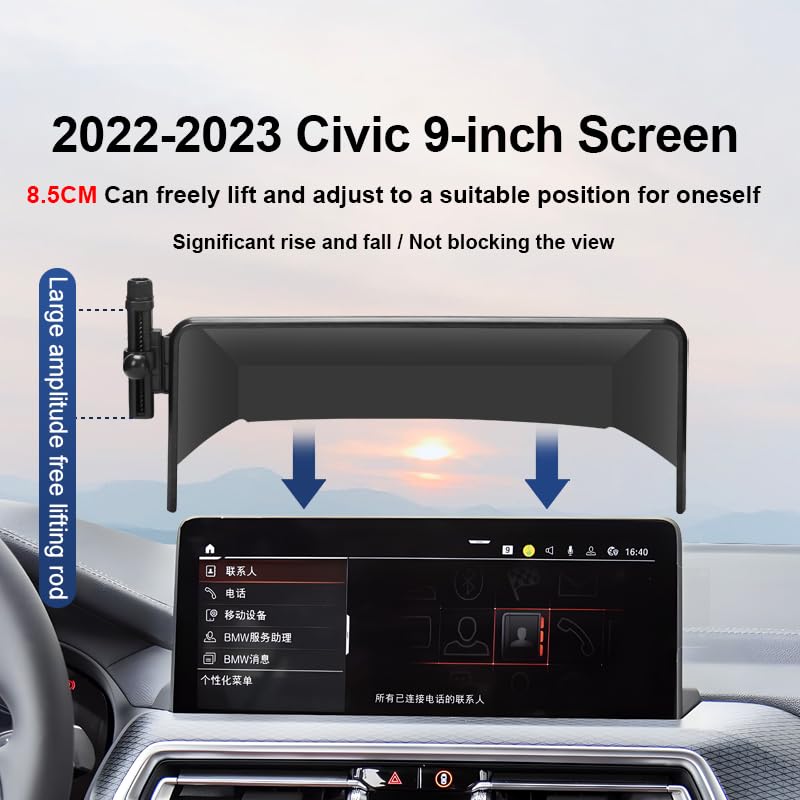 Car Phone Holder for Honda Civic Auto Accessories[Special vehicle installation，only For 2022-2026 11th Civic，non universal][Auto Lock Hands Free Cell Phone Mount Car fits for iPhone & All Smartphones] For Civic 2022-2026