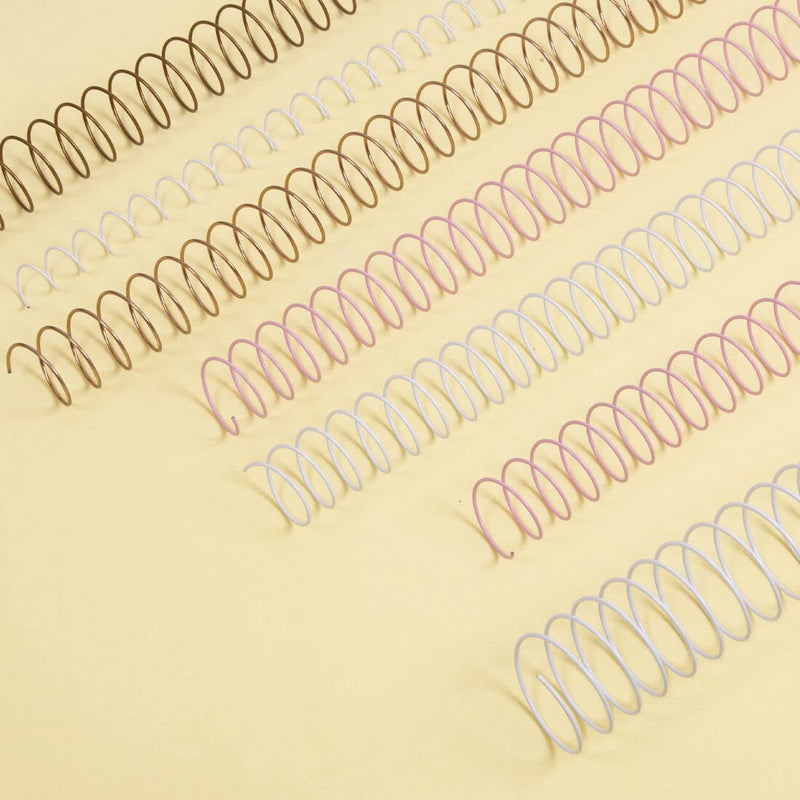 Craftelier - Kit of 2 Spirals for Binding Albums, Notebooks or Agendas | Ideal for Scrapbooking and Craft Projects | Ø 1.27 cm (0.5") | Length 30.5 cm (12") - White Color 0.5"