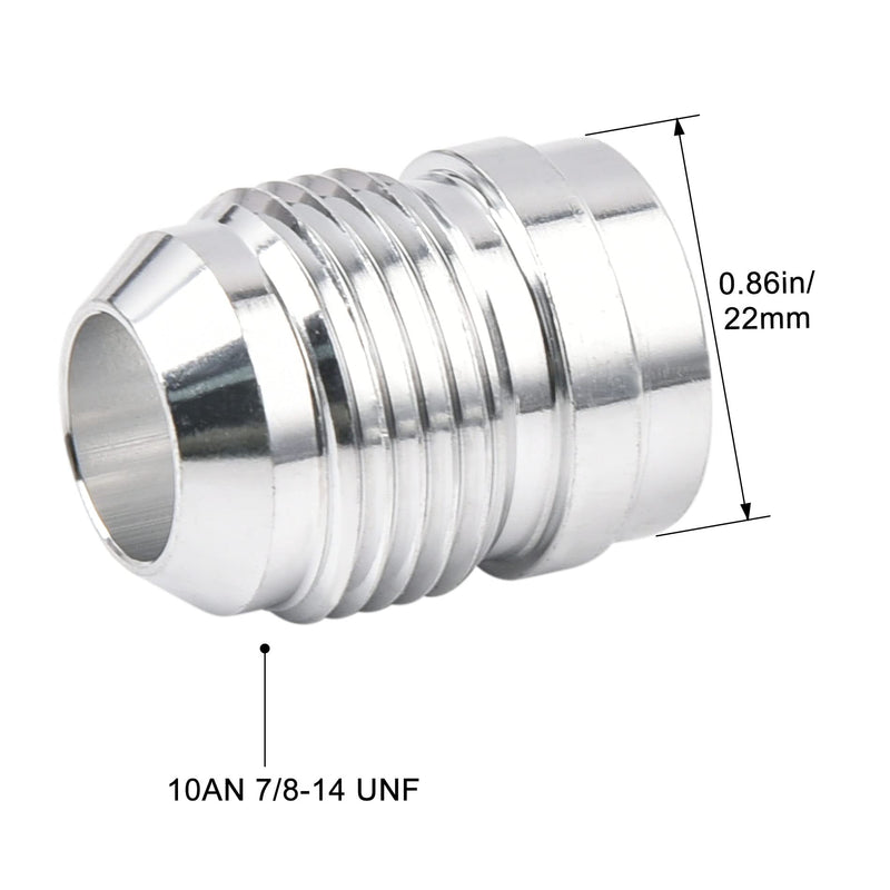 EVIL ENERGY 10AN Male Weld on Bung Fitting Aluminum 2PCS 2