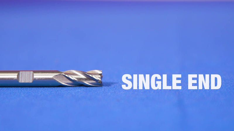Drill America - DWCT1132 3/4" X 3/4" High Speed Steel 2 Flute Single End Ball End Mill, DWC Series