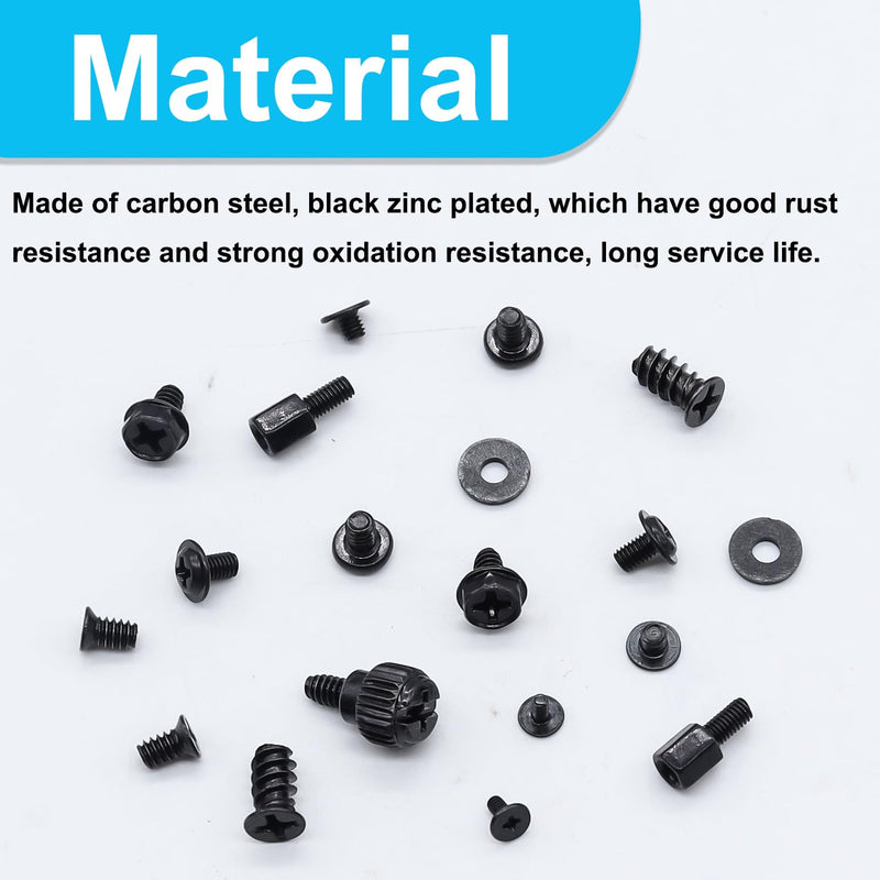 400Pcs Computer Screws Assortment Kit, Motherboard Standoffs Screws PC Screws for Universal Motherboard, SSD, Hard Drive, PC Case, PC Fan, for DIY PC Installation and Repair