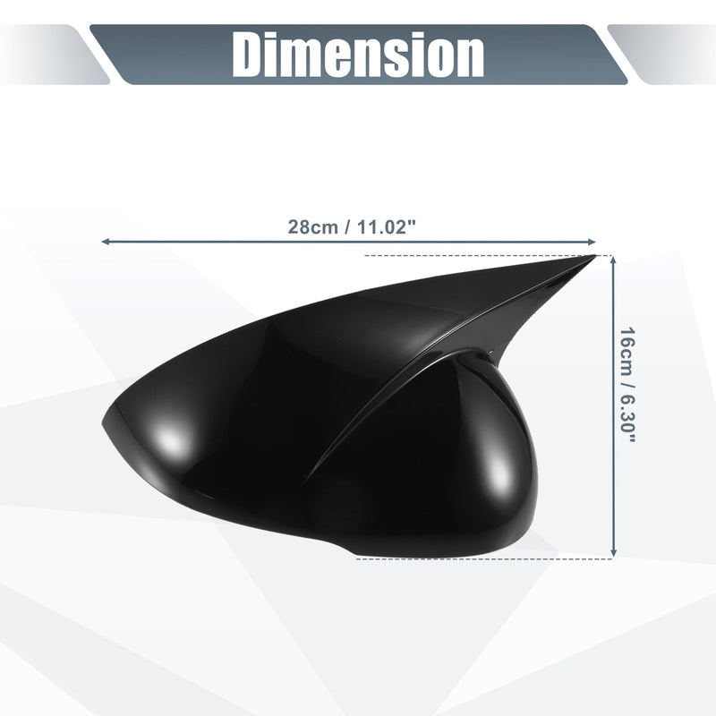 X AUTOHAUX 1 Pair Car Rear View Driver Passenger Side Mirror Cover Cap Overlay Gloss Black for Kia K5 2021-2023 Mirror Guard Covers Exterior Decoration Trims
