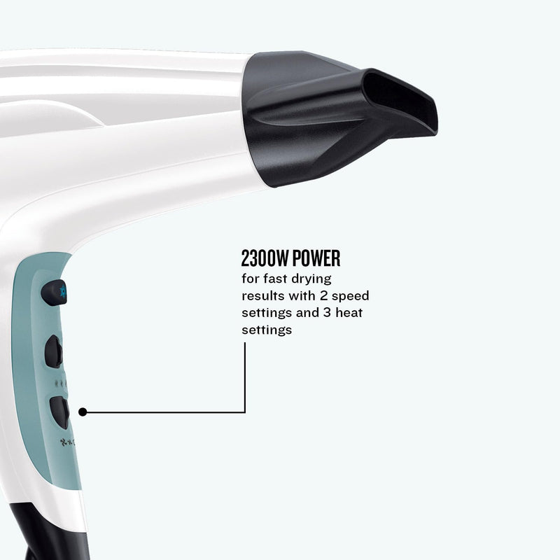 Remington Shine Therapy Hair Dryer (Ionic, 90% more Ions for Frizz Free Shine, Powerful, Fast Professional Drying, Diffuser, Concentrator, 3 Heat / 2 Speed Settings, Cool Shot, 2300W) D5216 | Powerful Fast Professional Drying, Includes Diffuser and Con...