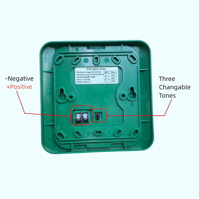 9V 12V 24V DC Stobe Siren with 3 Tones Home Security Horn Safety Anti-Theft SOS Panic Loud Alarm Horn 110dB