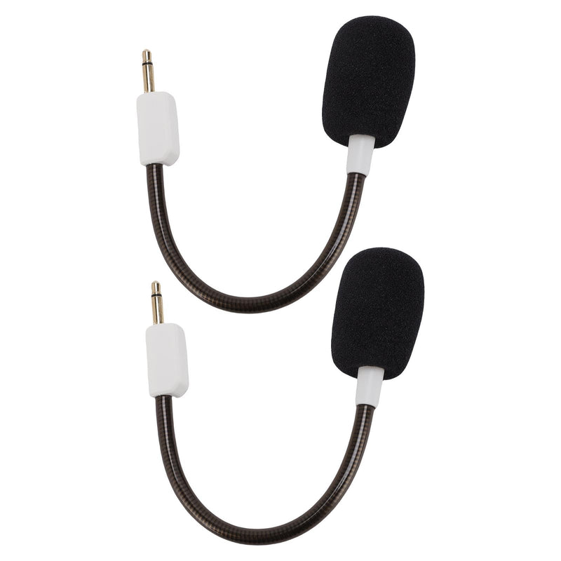 Qinlorgo Replacement Mic for BlackShark V2 Gaming Headset, 3.5mm Jack Detachable Noise Cancelling Microphone for BlackShark V2 SE PRO (White) White