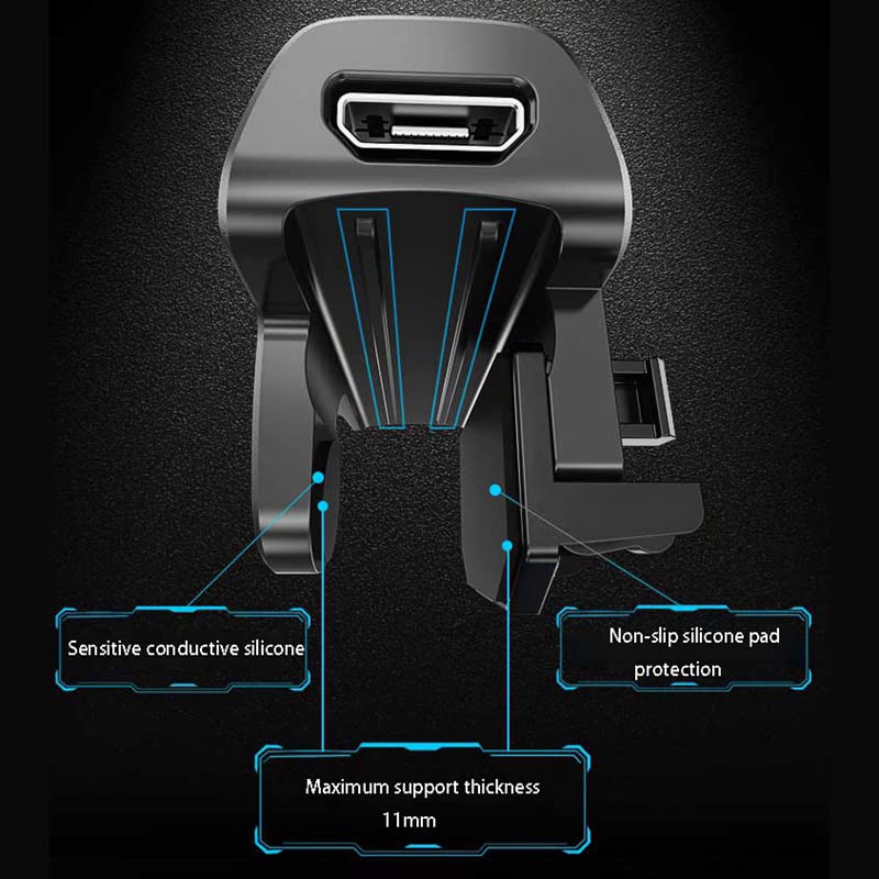 11 in 1 PUBG Mobile High Frequency Triggers with cooling fan, PUBG Mobile Phone Game Controller with cooler for PUBG/Fortnite/Call of Duty, 40 Shots per second (Max) (Memo) Memo