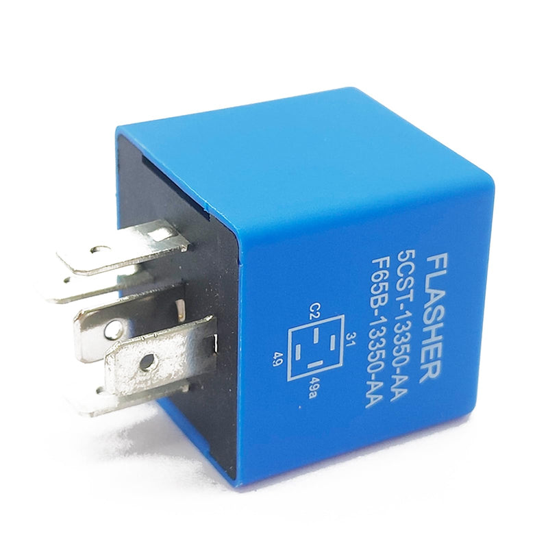 5 pin 12 Volt Turn Signal Flasher Relay for Lights Compatible with Ford 1995-2014 F350 F150 F250 F350 Super Duty Escape Excursion Expedition 5C3T-13350-AA F65B-13350-AA Hazard Warning Relay