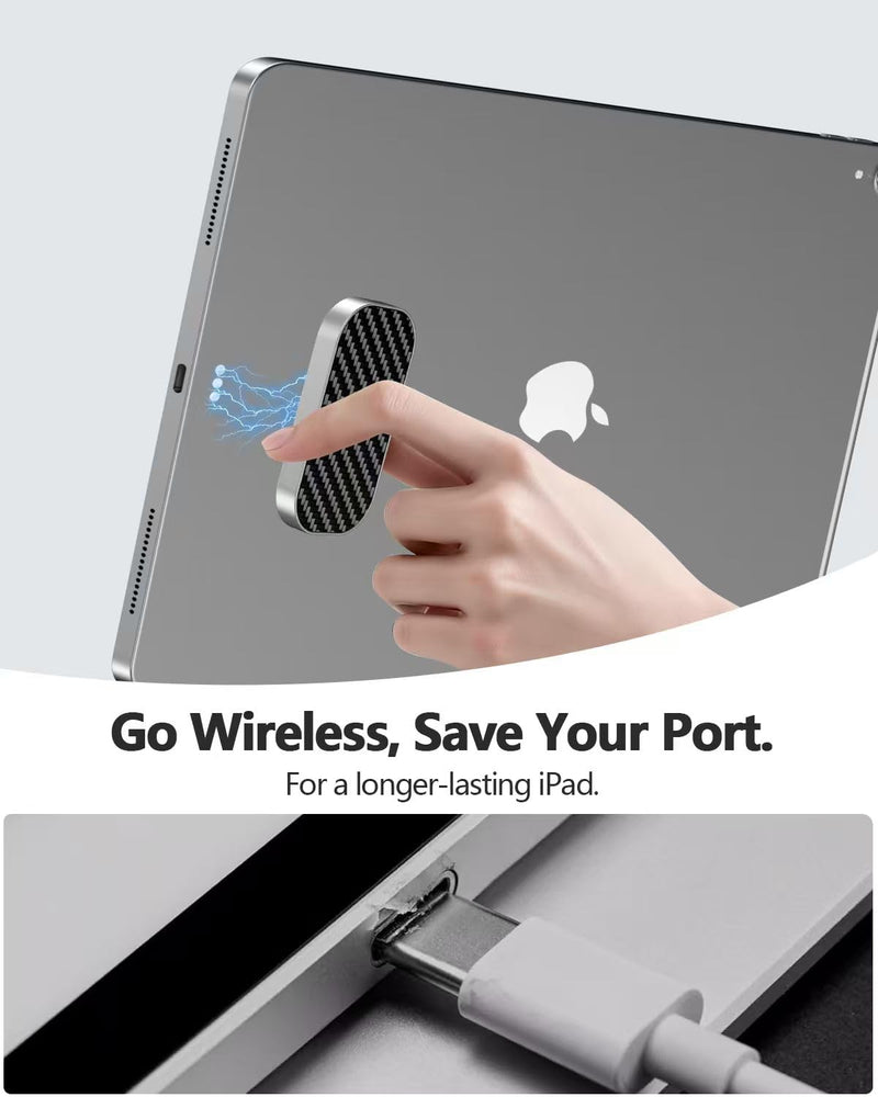 Magnetic Wireless Charger for iPad Pro 12.9inch(3rd/4th/5th/6th) & iPad Air 13 (M2/M3) ONLY, 27W YACAISI Fast Charging Smart Connector Charger, Wireless Charging Pad 12.9 inch