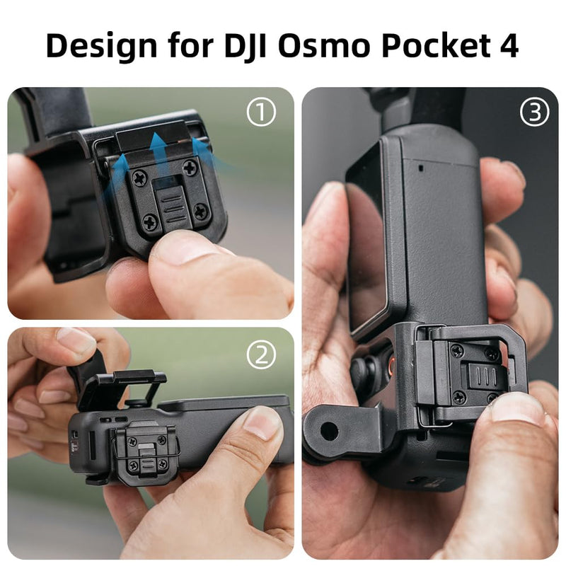 Osmo Pocket 4 Backpack Mount,Bag Belt Shoulder Strap Mount with Extended Border Compatible with DJI Osmo Pocket 4