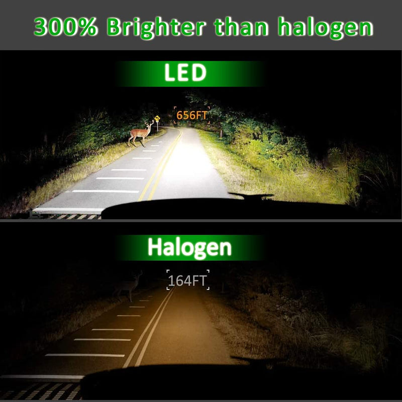  [AUSTRALIA] - Polaris light Bulb, H13/9008 UTV Fog Bulb compatible with Polaris Ranger 800 900 1000 XP bulb, RZR 570/900/1000s 4012279, Hi/Lo Beam 12000LM 60W Cool White, 2-Pack
