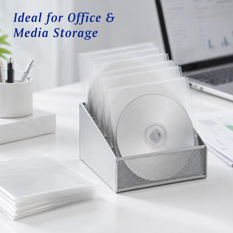 50 PCS Crystal Clear Vinyl Record Outer Sleeves, Protective LP Album Covers for Records, Anti-Dust, Scratch-Resistant Polypropylene Storage Sleeves for Vinyl Collection