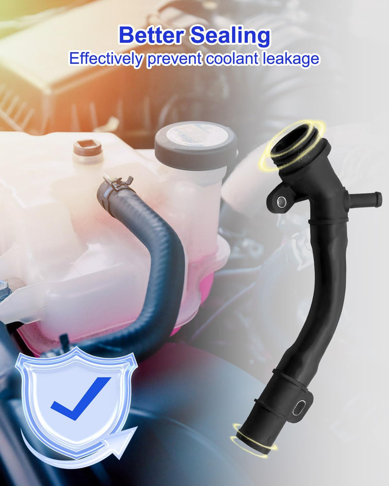 Water Outlet Pipe Socket Compatible with Mercedes-Benz Smart Fortwo 2008-2015, Replace 1322000056
