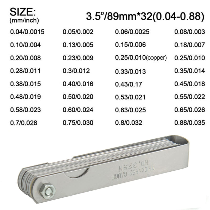 Universal Spark Plug Gap Tool Compatible with Most 10mm 12mm 14mm 16mm Spark Plugs Red - 1 Set with Feeler Gauge
