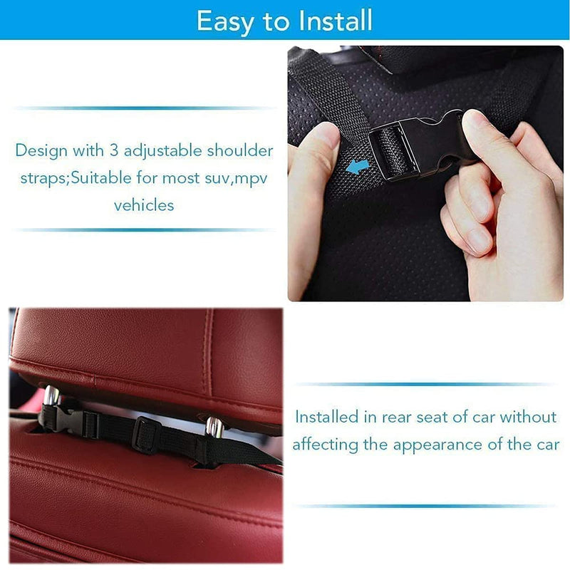 Car Trunk Organizer, Backseat Hanging Organizer with 5 Pockets, Waterproof Collapsible Cargo Storage Bag, Car Interior Accessories Car Seat Organizer for SUV, Truck, MPV Car Trunk Organizer 5Bag