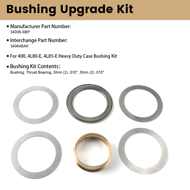 Heavy Duty Case Bushing Upgrade Kit 34006-SPB Fits 400, 4L80E and 4L85E