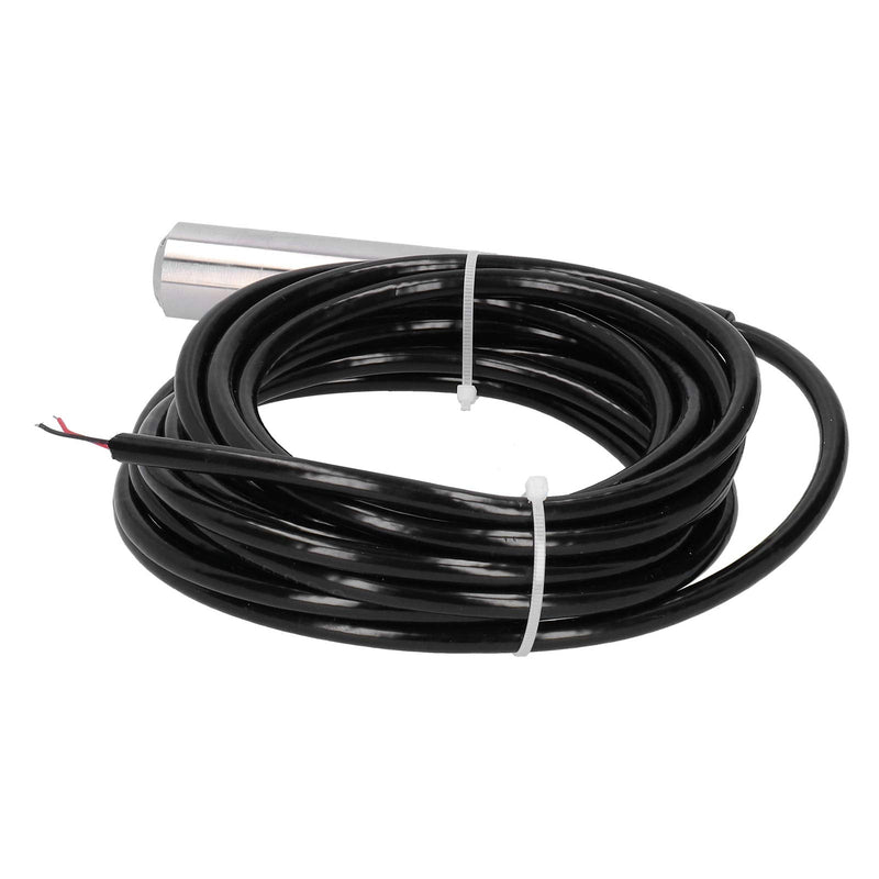 Eujgoov Liquid Level Sensor Transmitter, Water Level Detector, Stainless Steel Probe, 0-7m Range, Industrial Use, Water Monitoring System