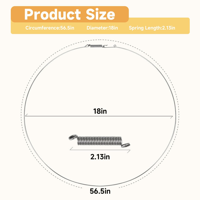 Washer Clamp Outer Door Boot Seal Clamp Washer Door Gasket Retaining Ring Compatible with LG Kenmore Front Load Washer Replace#: ACA56078801 ACA56078802 4861EN3004L 1525271 PS3530864
