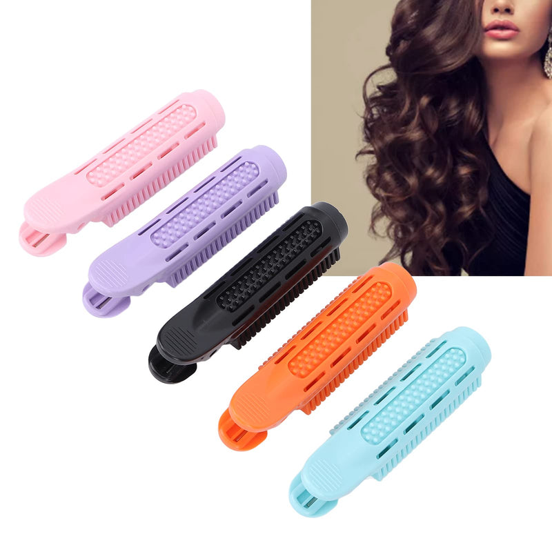  [AUSTRALIA] - 10pcs Volumizing Hair Root Clip, Natural Fluffy Hair Curlers Instant Hair Volume Clip Self Grip Vibrant Color for Women Girls Thin Curly Hair Styling Root Volume