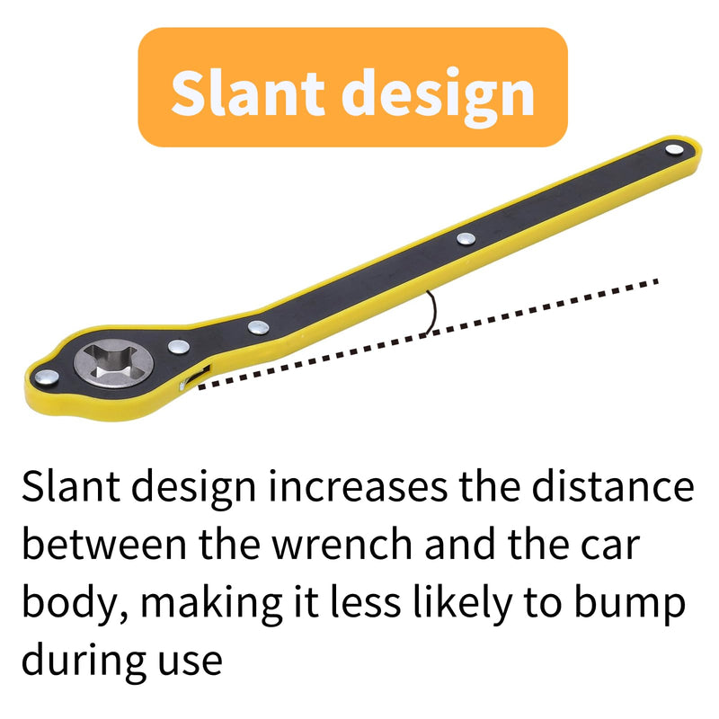 Jack Ratchet Wrench, Labor Saving Ratchet Wrench Long Handle Ratchet Wrench Labor Saving Jack Wrench Spanner for Wheel Tire Removal Repair