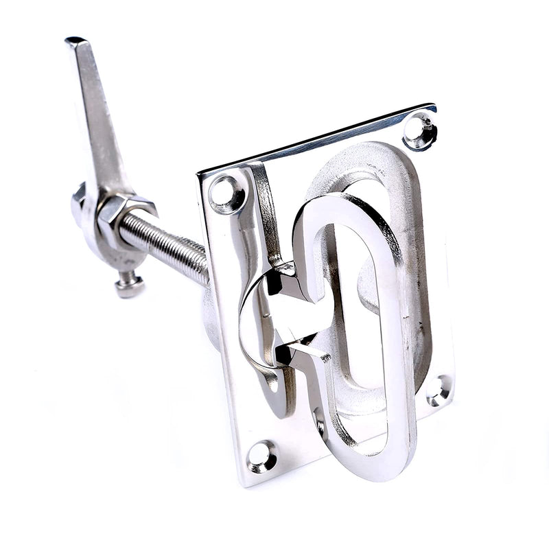 Mxeol Boat Cam Latch Marine Hatch Latches Flush Turning Lock Lift Handle Stainless Steel W/Fasteners