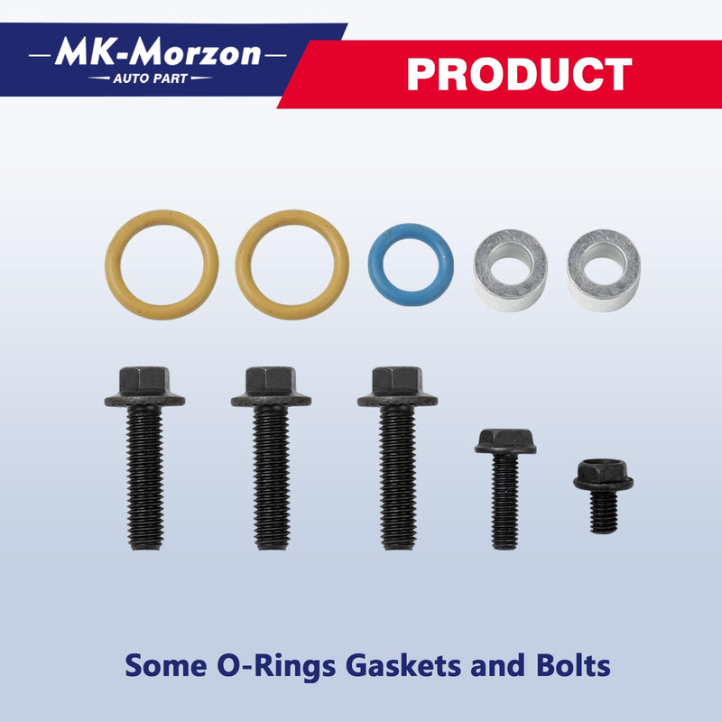 Turbocharger Mounting Kit with Gaskets O-Rings and Bolts Compatible with 6.0L Powerstroke Diesel 2003-2010 Ford,2002-2010 International Trucks Replaces# 904-234, 3C3Z-9T514-AG, 3C3Z-9T514-AD